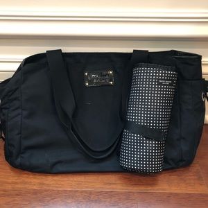 Kate Spade Black Nylon Diaper Bag - $50
